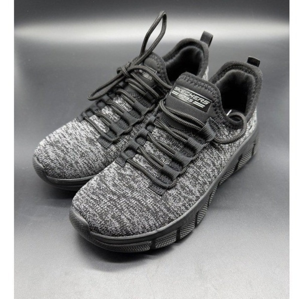 Skechers Sneakers Womens 5.5 BOBS Sport Squad Chaos Black White 117348‎ NEW